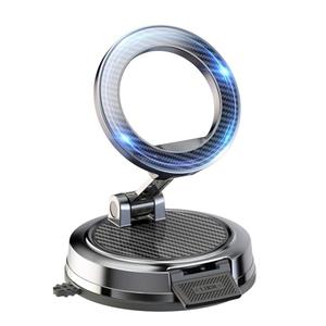 Beniduck Strong Magnetic Phone Holder for Car & Desk, Compatible with MagSafe, Secure Lock, Universal 360° Rota-Table Car Phone Mount for Dashboard, Glass, Table, Carbon Fiber