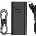 65W Laptop Charger USB C - Compatible with Dell Latitude 5420 5520 7420 7430 5430 5530 5540 5440 5450 5550 and Inspiron 14 16 XPS 13, Computer Type C AC Adapter Power Supply Cord