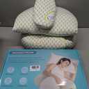 Oternal Pregnancy Pillow for Pregnant Women Comfortable Maternity Pillow for Side Sleepers, Supports Back, Belly, HIPS, and Legs, with Removable & Adjustable Cover, Regular