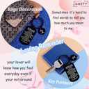 To My Love Anniversary Keychain for her him, Valentines Anniversary Birthday Meaningful Gifts for Boyfriend Girlfriend Husband Wife. Greeting Card Love Keyring for Men Women Lover Soulmate3