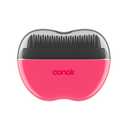 Conair Cordless Heated Brush, Portable Ceramic Ionic Smoothing Brush for Frizz Control & Shine, Rechargeable, 2 Heat Settings, Travel-Friendly Styling Tool with Protective Cover, Hot Pink & Black