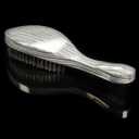 Torino Pro Wave Brushes By Brush King #520 - Medium Curve Wave Brush - Grey - Made with 100% Boar Bristles - True Texture Medium - All Purpose 360 Waves Brush for Men