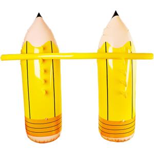 Inflatable Limbo Game Novelty Pencil Limbo Party Game for Kids Adults Indoor Outdoor Birthday Beach Swimming Pool Party Water Game, 150 x 40 cm , 160 cm
