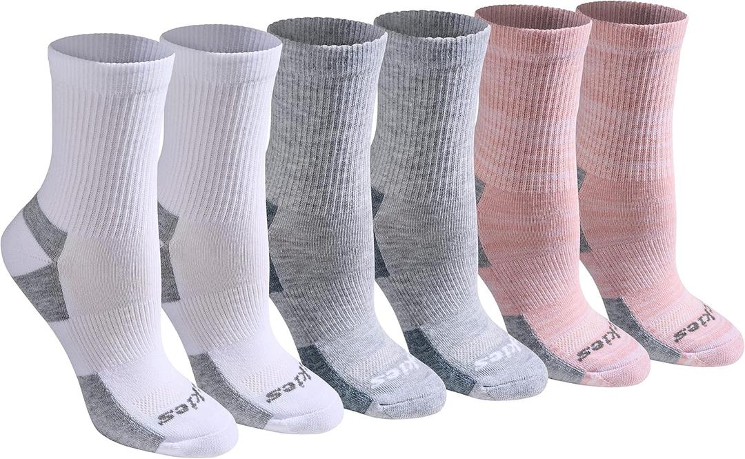 Dickies Women's Dri-tech Advanced Moisture Wicking Mid-crew Socks, (6,12 Pairs)