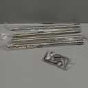 Antique Brass Curtain Rods for Windows 30 to 52 Inch, 3/ 4 Inch Curtain Rod Set For Indoor and Outdoor, Easy to Install