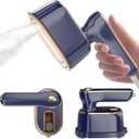 Travel Steamer Iron for Clothes Mini - Portable Ironing Machine Travel Small Size Portable Steamer Travel College Dorm Home Essentials (Blue)