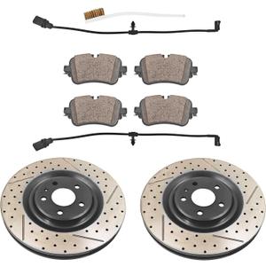 Rear Brake Rotors Kit Fits for Audi Q7 Quattro 3.0T 2017-2025