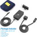 65W Surface Pro Laptop Charger for Microsoft Surface Pro 11 10 9 8 7+ X 7 6 5 4 3, Windows Surface Laptop 7 6 5 Studio 4 Go 3 2, Surface Go Tablet, Surface Book 2 1, Support 44W 36W, 10FT, Travel Case