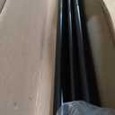 KAMANINA 1 Inch Double Curtain Rod 72 to 144 Inches (6-12 Feet), Black Curtain Rods for Windows 66 to 120, Heavy Duty Telescoping Drapery Rods with Twisted Cage Finials, Fewer Rods, Faster Setup