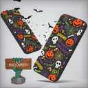 Case for iPhone 15 Halloween Ghost Pumpkin Design,Black Matte Soft Slim Fit TPU Anti-Scratch Shockproof Protective Cover Phone Case for iPhone 15 (pumpkin spider web)