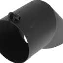 Motoforti 4.3" ID Inlet Turn Down Exhaust Tip T304 Stainless Steel Surface Blasting Mandrel Bend Elbow Tube 9.1" Overall Length Suitalbe for 4.3" OD Tailpipes