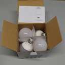 EDISHINE Vanity Light Bulbs, G25 LED Bathroom Light Bulbs, 25 Watt Equivalent Globe Light Bulb, CRI90+ 2700K Warm White 450LM, E26 Base, 4 Pack Non-dimmable, ETL Listed