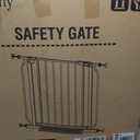 29"-40" Baby Gate for Stairs, Auto Close Stroller Friendly Dog Gate Indoor for Doorways, Pressure Mounted Baby Gate, Easy Walk Through Gate for Children & Pets, Black