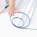 Clear Table Protector Vinyl 12x48 Inch Shelf Cover Wood Furniture Screen Protection Plastic Tablecloths Coffee Table Protetcor Cover Mat Cabinet Kitchen Countertop Cover Pad Crystal Carpet Protector