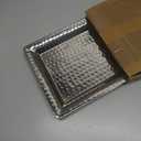 Monarch Abode Decorative Tray  16-Inch Hand Hammered Nickel Finish Metal Bathroom Tray Countertop, Vanity Trays Organizer, Perfume Plate for Dresser, Kitchen Countertop Large Fruit Platter (16" x 8" x 2")