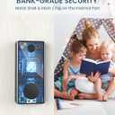 Keyless Entry Smart Deadbolt Lock Keypad Fingerprint Touchscreen & App Control, Smart Door Lock, Easy Install for Home/Office, Auto-Lock