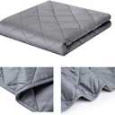 ZZZhen Weighted Blanket - High Breathability - 48''72'' 15LB - Premium Heavy Blankets - Calm Sleeping for Adult and Kids, Durable Quilts Grey, 48''72'' - 15LB