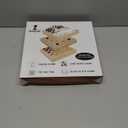 Juegoal 4-in-1 Wooden Fast Sling Puck Set for Kids and Adults, Chess, Checkers, Tic Tac Toe Games, Travel Portable Folding Tabletop Chess Board Game Sets, Interactive Families Toys