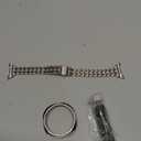 Bling Band+ Case Compatible with Galaxy Watch 8 40mm/44mm, Women Replacement Dressy Strap& Cover for Samsung Galaxy Watch8 (Silver)