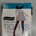 No nonsense Women's Super Opaque Control Top Tights, Graphite Heather, Medium