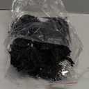 WILLBOND 36 Pieces Christmas Poinsettia Flowers Artificial Ornaments Glitter Christmas Decorations Tree Wedding New Year(Black)