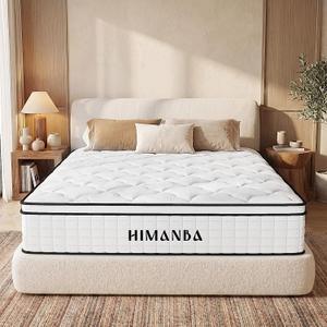 Twin 10 Inch Hybrid Mattress in a Box, Balanced Medium Feel, Memory Foam with Individually Pocketed Coils, Zoned Support & Motion Isolation, CertiPUR-US Certified