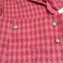 Cicy Bell Womens Cropped Tweed Blazer Sets 2 Piece Outfits and Mini Skirt Sets Business Casual Suits (Large, Bright Pink)