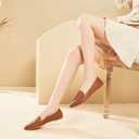 FINIWOR Loafers for Women Flats Shoes Women Pointed Toe Dress Shoes Comfortable Memory Foam Penny Loafers Slip On Shoes(Brown US8) (Brown)