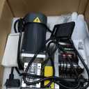 CREWORKS 180W Motor Automatic Wire Stripper Machine, 5 Blade Electric Wire Stripping Machine for 0.06"-1.18" (1.5-30 mm) Scrap Wire with 2 Feed Plates Foot Pedal Switch Sharpening Rod