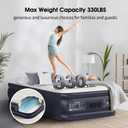 VOSSER Twin XL Air Mattress with Built in Pump Raised,80" Long,Upgraded 18''Inflatable Mattress,Self Inflatable Blow Up Mattress in 2 Mins,Twin Size Air Mattress with Carry Bag for Home,Camping