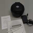 Wazhel Ultrasonic Retainer Cleaner Machine, 45kHz Dental Cleaning Pod for Denture, Mouth Guard, Night Guard, Aligner, Braces, Toothbrush, 200ML Denture Cleaner with Digital Timer & 4 Modes, Black