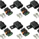BOJACK Waterproof Sealed ATO ATC Fuse Holder Assembly Splice Existing Wire Kit for ATO ATC Fuses (Pack of 6)