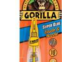 Gorilla Super Glue with Brush & Nozzle Applicator, 10 Gram, Clear, (Pack of 1)
