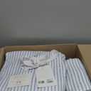 Levtex Home - Martha Stripe Quilt Set - King Quilt and Two King Shams - Stripe - Blue White - Quilt (106x92in.) and Shams (20x36in.) - Reversible - Cotton