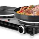 Hot Plate for Cooking, Vayepro 1800W Portable Electric Stove,Double Electric Burner for Cooking,UL listed,Cooktop for Dorm Office Home Camp, Compatible with All Cookware (HP202-D16)