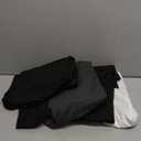 Dalavch 4 Pack Womens Thermal Shirts, Women Fleece Lined Compression Long Sleeve Base Layer Tops for Winter Cold Weather (X-Large, 2 Black 1 Heather Gray 1 White)