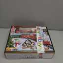 Electric Train Set for Kids Ages 4-8 with Real Steam, Lights and Sounds, Complete Toy Train Set with Cars and Tracks, Easy Snap-Together Assembly, Christmas and Year-Round Gift for Children