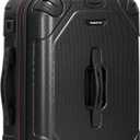 Traveler's Choice Maxporter II 22" Hardside Polycarbonate Spinner Carry-On Luggage, USB Port, TSA Lock, Black