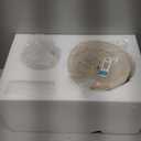 Mid Century Modern Hallway Ceiling Light White Milk Shade Small Marble Natural Stone Ceiling Light Wood Vintage Farmhouse Close to Ceiling Lamp for Bathroom Kitchen Corridor Entryway