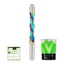 Flush Trim Spiral Router Bit 1 4 Inch Shank,Down Cut Spiral Router Bits with Bottom Bearing,Extra Long Coated Carbide BitCNC Woodwork 1-1/4Inch CL, 3 Inch OVL