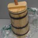 Butter Churner Old Fashioned Wooden-Style, 30 cm Tabletop Manual Dash Churn, 3 L / 3.2 Qt Capacity, Removable ~40 cm Plunger, Farmhouse Butter Maker for Home Kitchen, Hand-Operated Easy-Clean
