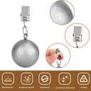 BOXOB 16pcs Outdoor Curtain Weights, Metal Resin Windproof Waterproof All Weather Drapery Weights Ball Heavy Outdoor Secure Your Drapery Anchors Clip for Tablecloth Cover Flag Shower Liner