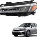 Driver Side Headlights Assembly Replacement for Honda Civic 2022 2023 Housing Black Lamp LH 1PC 33150-T20-A22 HO2502206