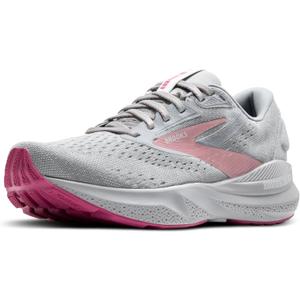 Brooks Womens Adrenaline GTS 24 Supportive Running Shoe (7.5 Wide, Alloy/White/Zephyr)