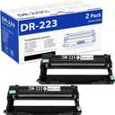 2 Pack DR223CL DR 223CL Black Drum Unit High Yield Replacement for Brother DR223CL DR223 DR-223 Drum Unit MFC-L3770CDW MFC-L3750CDW MFC-L3710CW HL-L3230CDW HL-L3290CDW Printer (No Toner)
