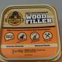 Gorilla All Purpose Wood Filler, Natural Finish, 16 Ounce Tub (Pack of 1) - Water Resistant for Indoor or Outdoor Projects and Repairs