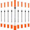 U-100 Insulin Syringes with Needle  1ml/cc, 30G x 5/16" (8mm), Individually Wrapped for Consistent Accuracy  120 Count Value Pack