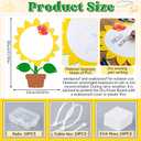 MotiMind 1 Pcs Giant Outdoor Whiteboards for Kid, Yellow Sunflower