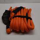 Kinetic Recovery Tow Rope: 1.26" x 30ft 55000LBS Snatch Strap with Soft Shackles Heavy Duty Offroad Towing Straps Kit for Trucks SUV UTV ATV Tractor Car Jeep - Orange