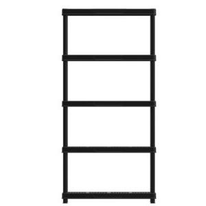 Storage Shelves 5 Tiers 183x100x45cm Black